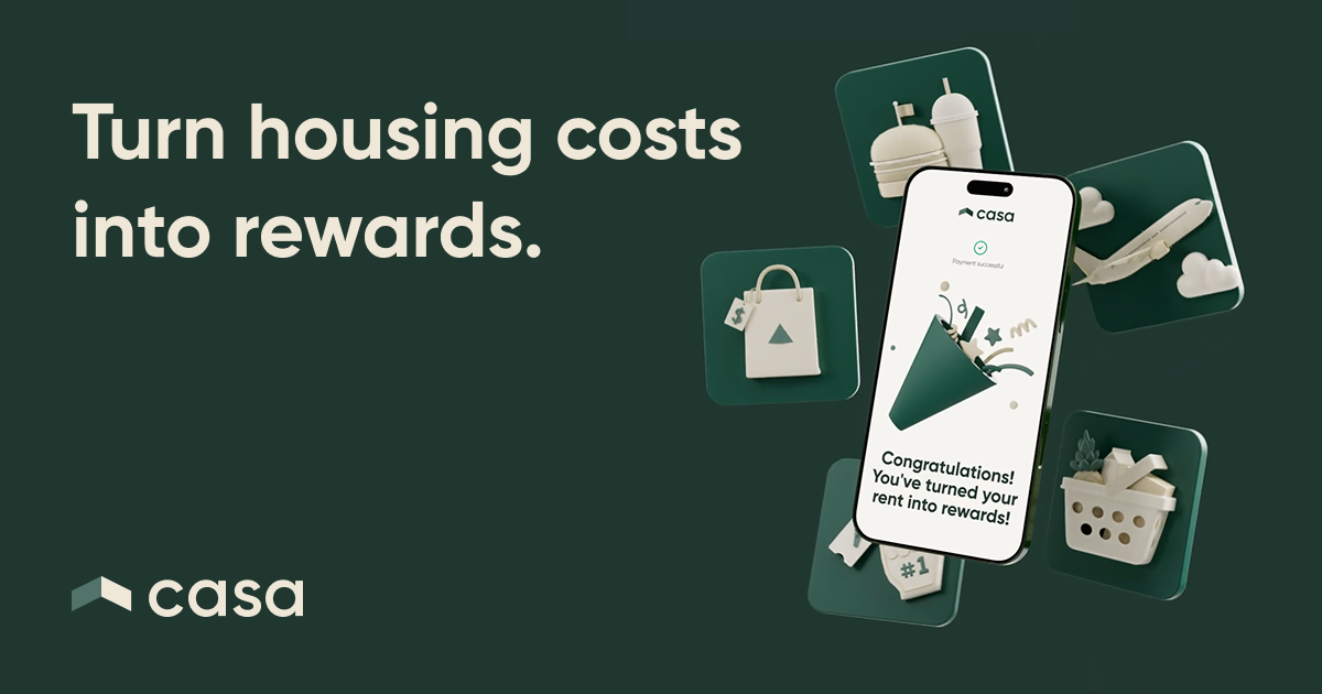 Casaページ✴︎手渡し Casa - Turn Rent into Rewards